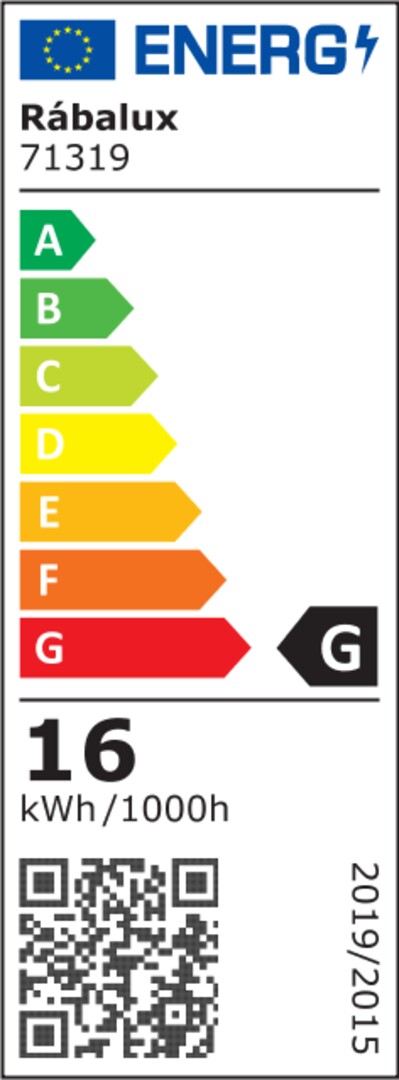 Plafoniera LED Ovidia, negru, 16W, 920lm, 3000K, IP20, Rabalux, 71319