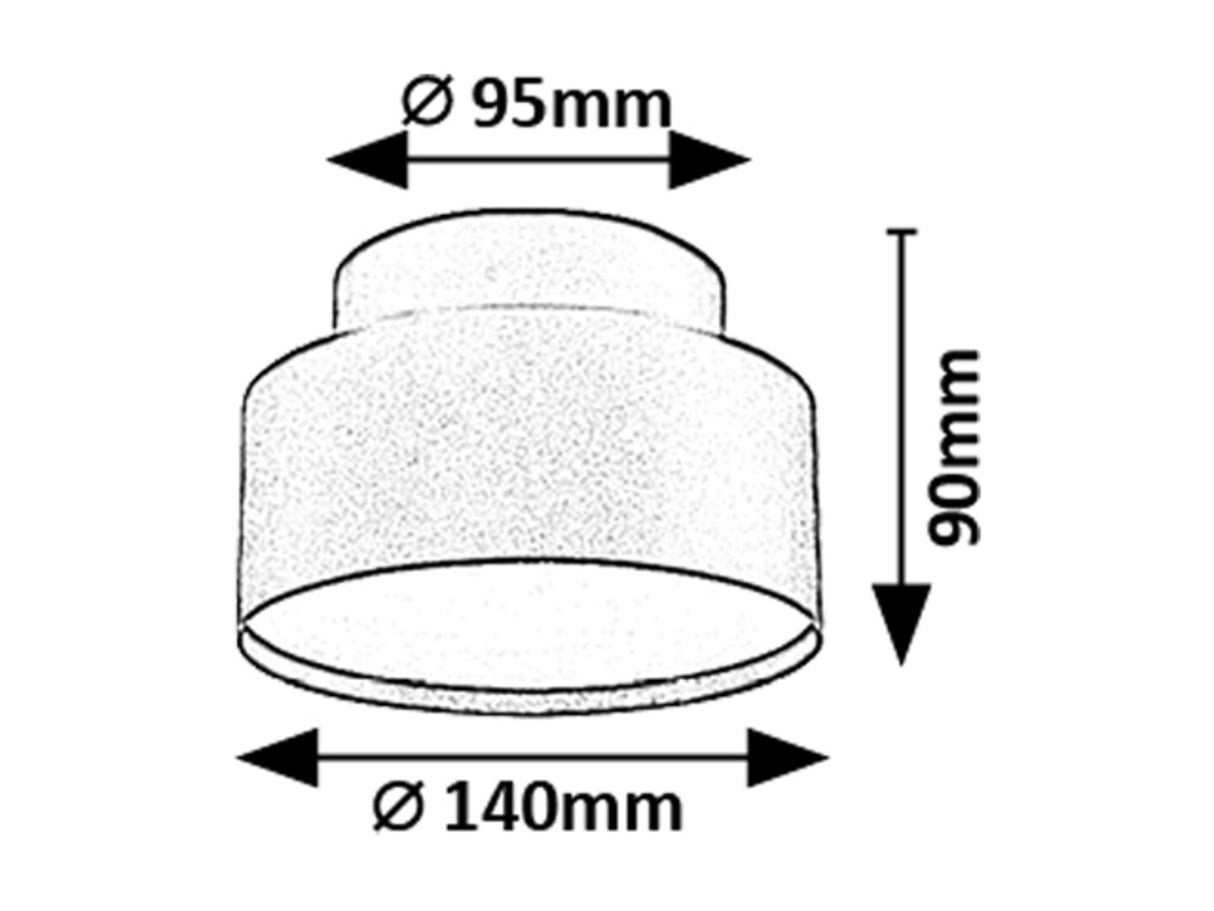 Plafoniera LED Ovidia, negru, 24W, 1110lm, 3000K, IP20, Rabalux, 71320