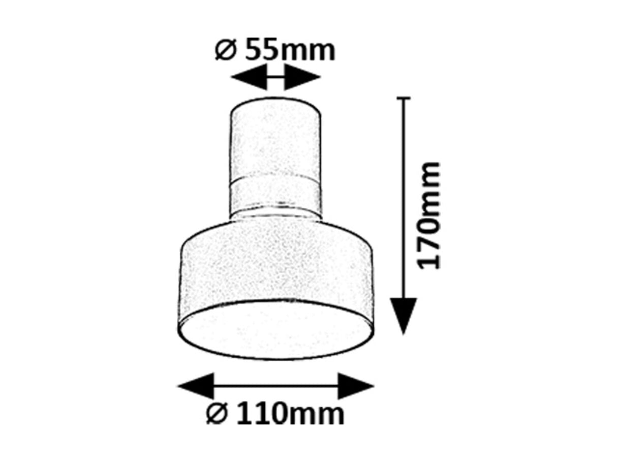Plafoniera LED Ovidia, negru, 10W, 640lm, 3000K, IP20, Rabalux, 71321