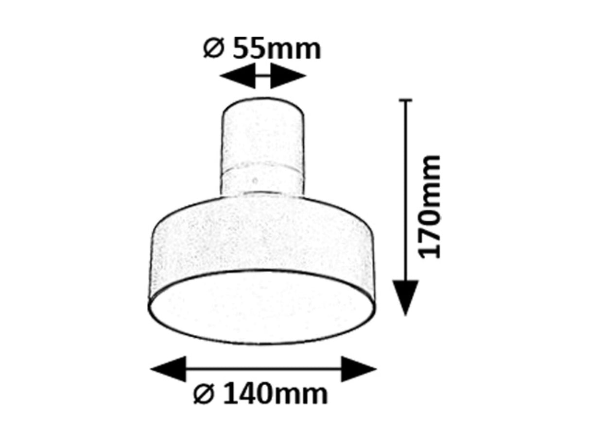 Plafoniera LED Ovidia, negru, 16W, 800lm, 3000K, IP20, Rabalux, 71322