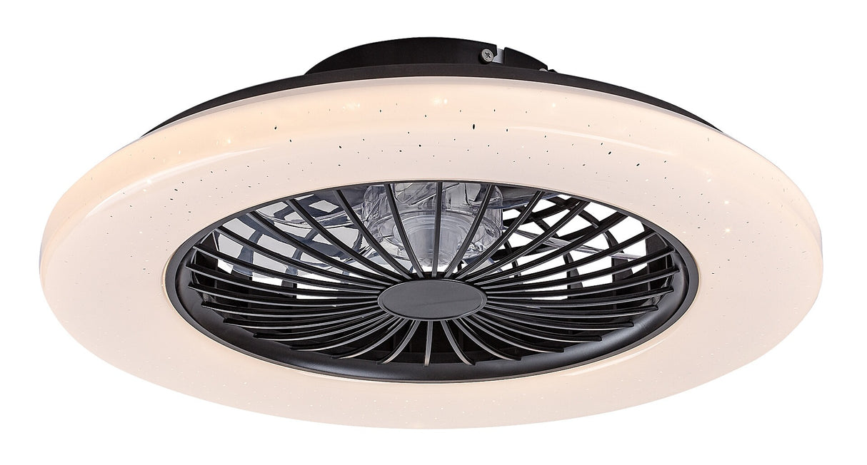 Plafoniera LED Dalfon2 cu ventilator, 48W, 1900lm, 3000K-6500K, D.48,5cm, IP20, Rabalux, 71329