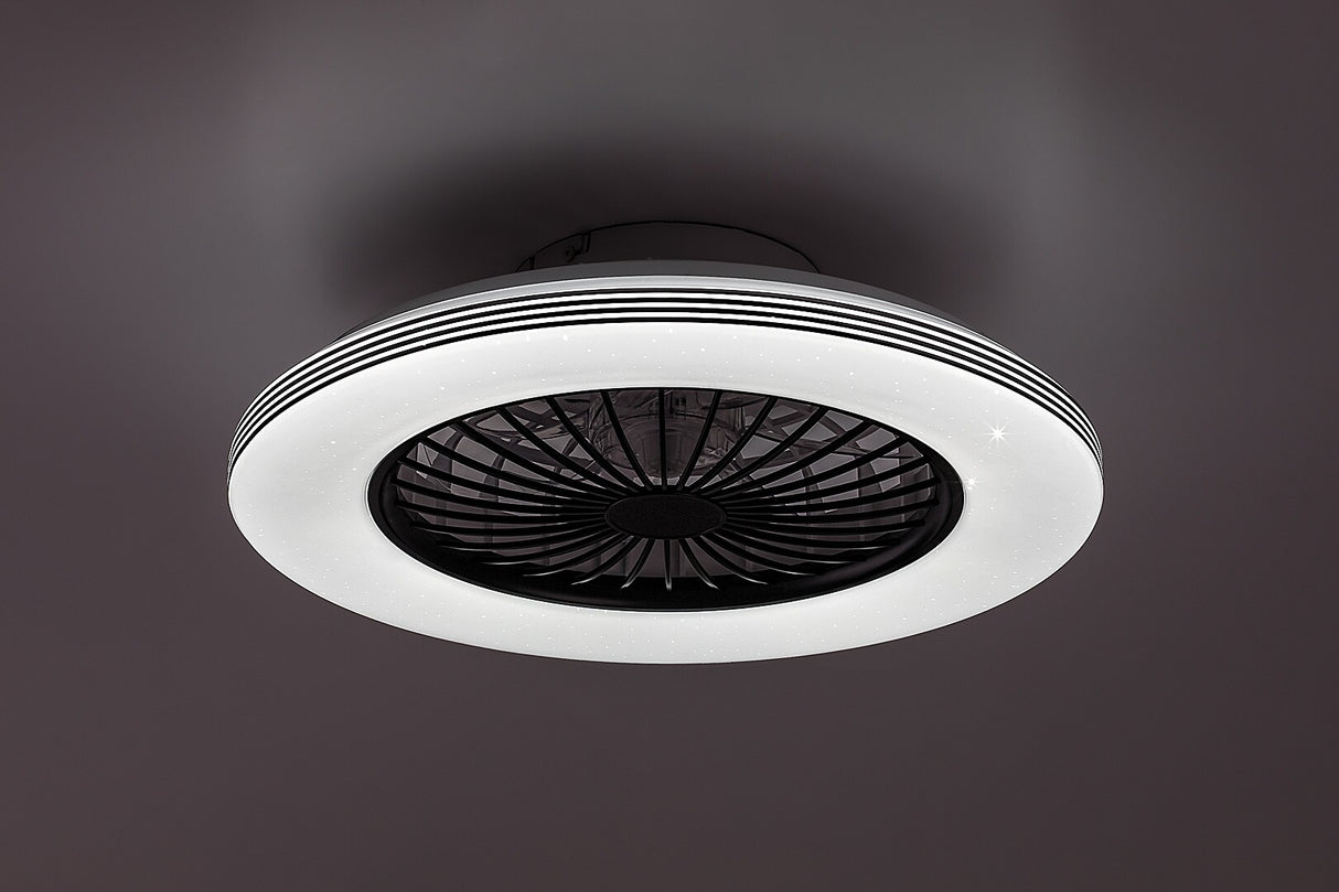 Plafoniera LED Dalfon2 cu ventilator, 48W, 3100lm, 3000K-6500K, D.48,5cm, IP20, Rabalux, 71330