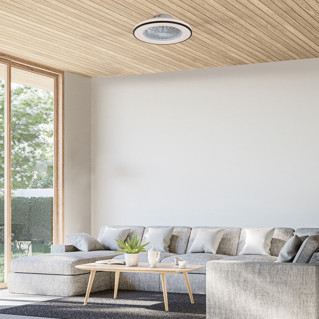 Plafoniera LED Dalfon2 cu ventilator, 48W, 2800lm, 3000K-6500K, D.48,5cm, IP20, Rabalux, 71331