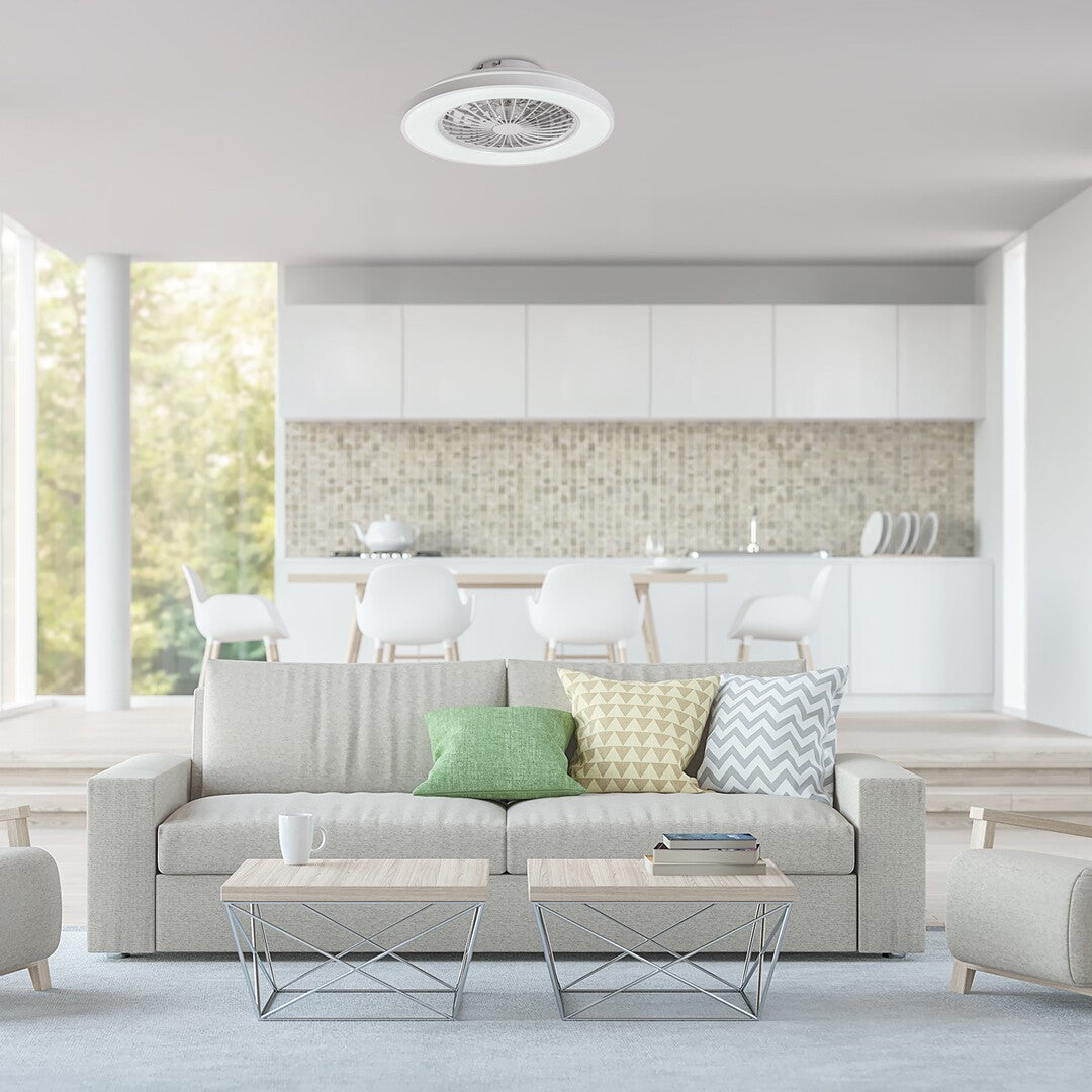 Plafoniera LED Dalfon2 cu ventilator, 48W, 2400lm, 3000K-6500K, D.48,5cm, IP20, Rabalux, 71332