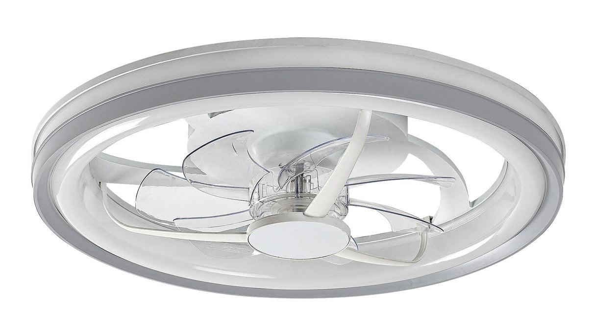 Plafoniera LED Fanricius cu ventilator, 40W, 2200lm, 3000K-6500K, WIFI, D.48cm, IP20, Rabalux, 71335
