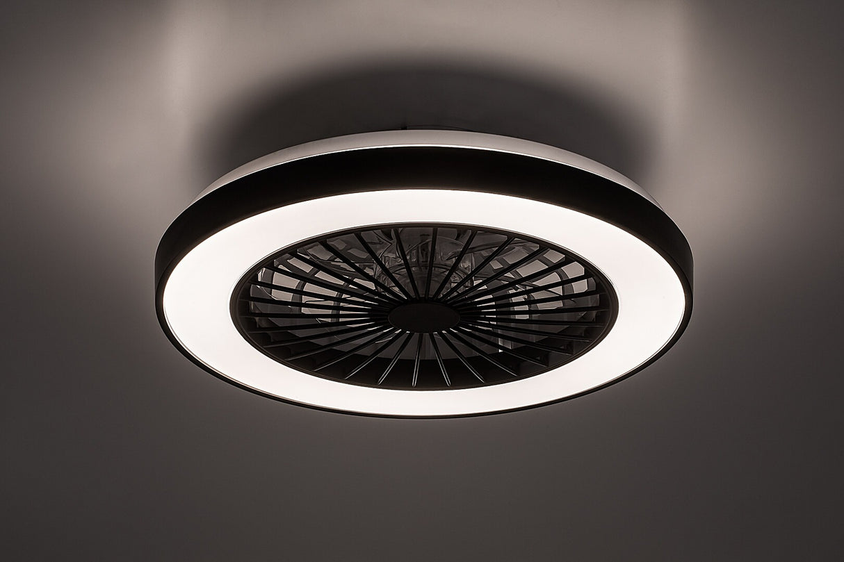 Plafoniera LED Dalfon2 cu ventilator, 40W, 2200lm, 3000K-6500K, WIFI, D.48cm, IP20, Rabalux, 71336