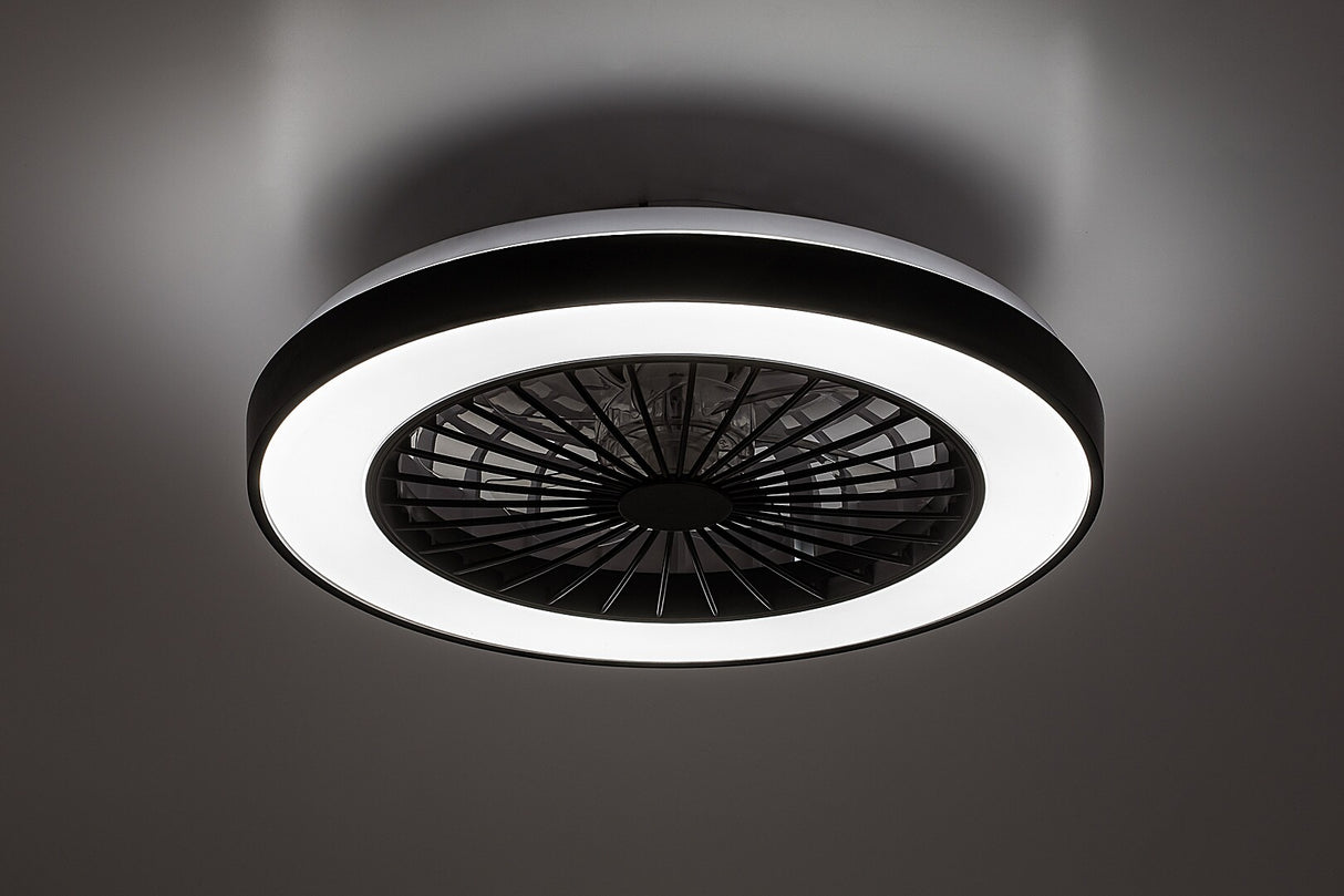 Plafoniera LED Dalfon2 cu ventilator, 40W, 2200lm, 3000K-6500K, WIFI, D.48cm, IP20, Rabalux, 71336