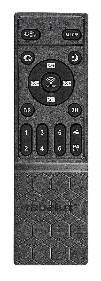 Plafoniera LED Dalfon2 cu ventilator, 40W, 2200lm, 3000K-6500K, WIFI, D.48cm, IP20, Rabalux, 71336