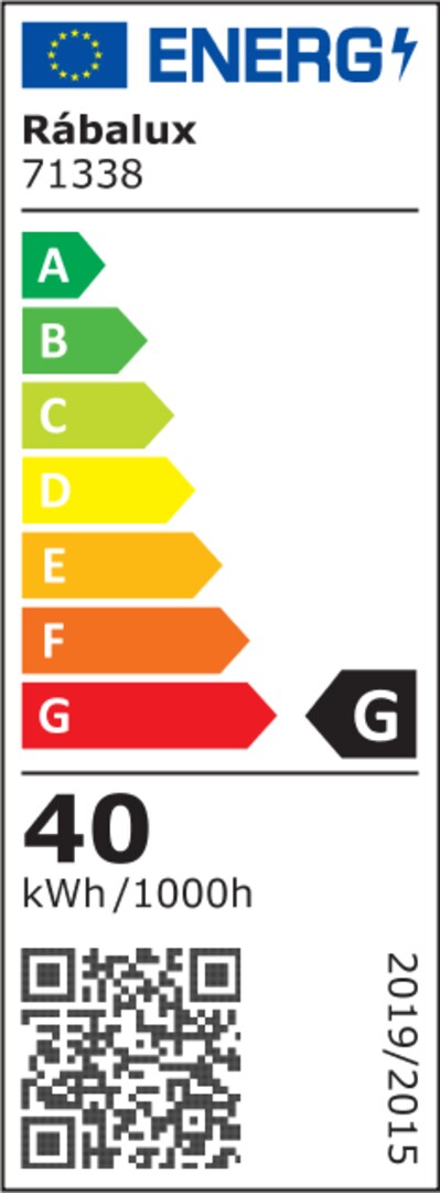 Plafoniera LED Henli 2, negru, 40W, 2800lm, 3000K, IP20, Rabalux, 71338