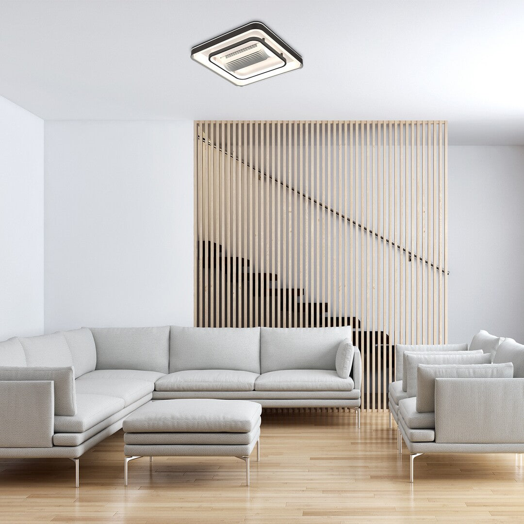 Plafoniera LED Aireon cu ventilator, 50W, 2200lm, 3000K-6500K, WIFI, D.48cm, IP20, Rabalux, 71341