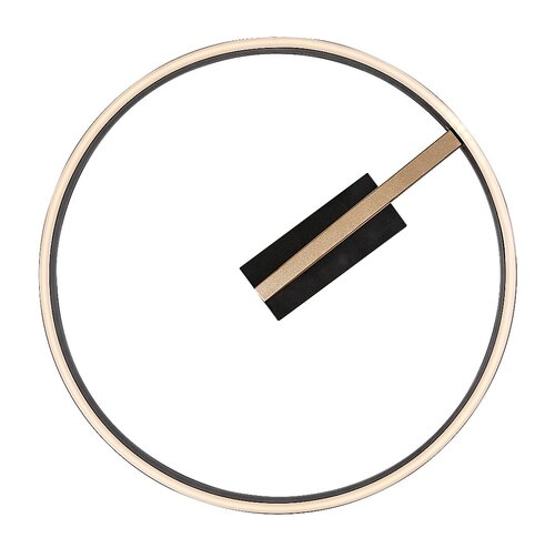 Plafoniera LED Renara, negru/auriu, 24W, 1150lm, 3000K, D.45cm, IP20, Rabalux, 71351