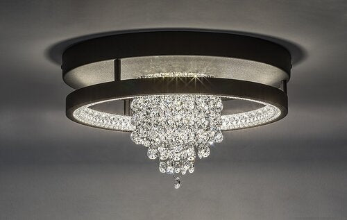 Plafoniera LED Maribell, negru, 20W, 1000lm, 3000K/3500K/4000K, D.30cm, IP20, Rabalux, 71352