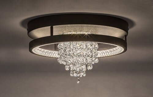 Plafoniera LED Maribell, negru, 20W, 1000lm, 3000K/3500K/4000K, D.30cm, IP20, Rabalux, 71352