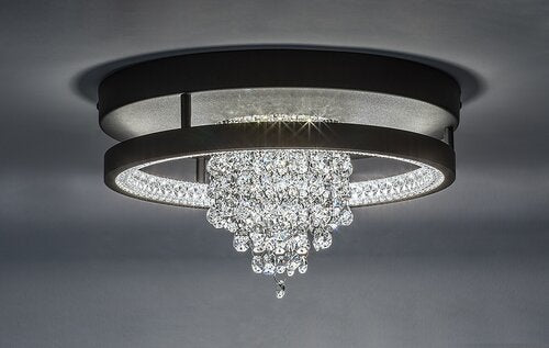 Plafoniera LED Maribell, negru, 20W, 1000lm, 3000K/3500K/4000K, D.30cm, IP20, Rabalux, 71352