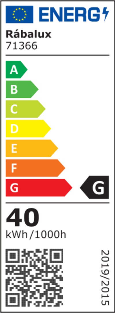 Plafoniera LED Niloo, negru, 40W, 2600lm, 4000K, IP20, Rabalux, 71366