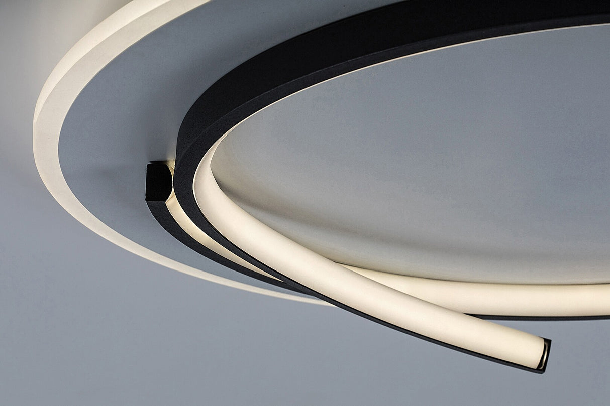 Plafoniera LED Niloo, negru, 40W, 2600lm, 4000K, IP20, Rabalux, 71366