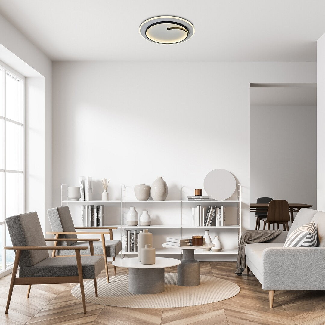 Plafoniera LED Niloo, negru, 40W, 2600lm, 4000K, IP20, Rabalux, 71366