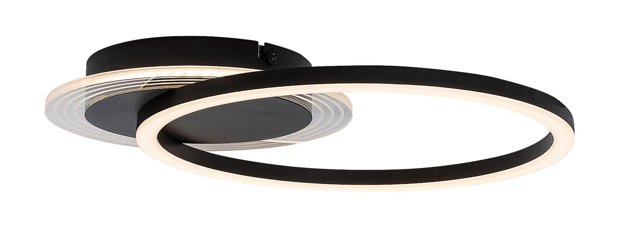 Plafoniera LED Kerstin, negru, 24W, 1800lm, 3000K, IP20, Rabalux, 71368