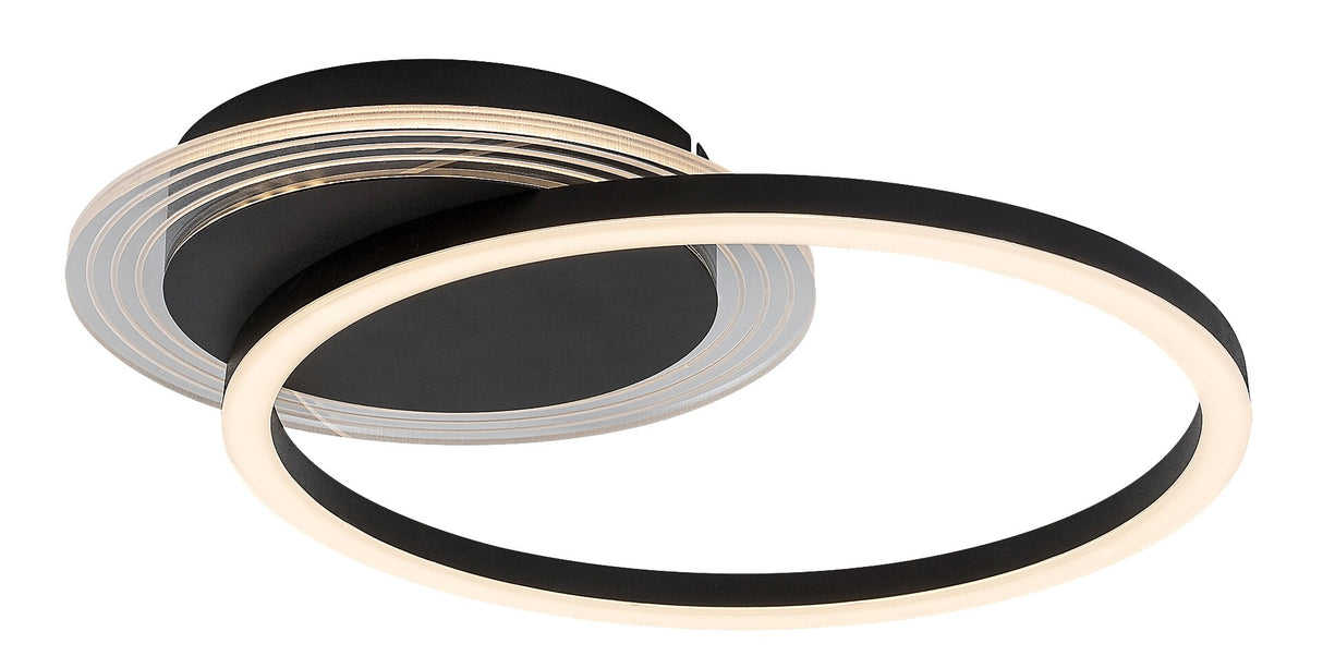 Plafoniera LED Kerstin, negru, 24W, 1800lm, 3000K, IP20, Rabalux, 71368