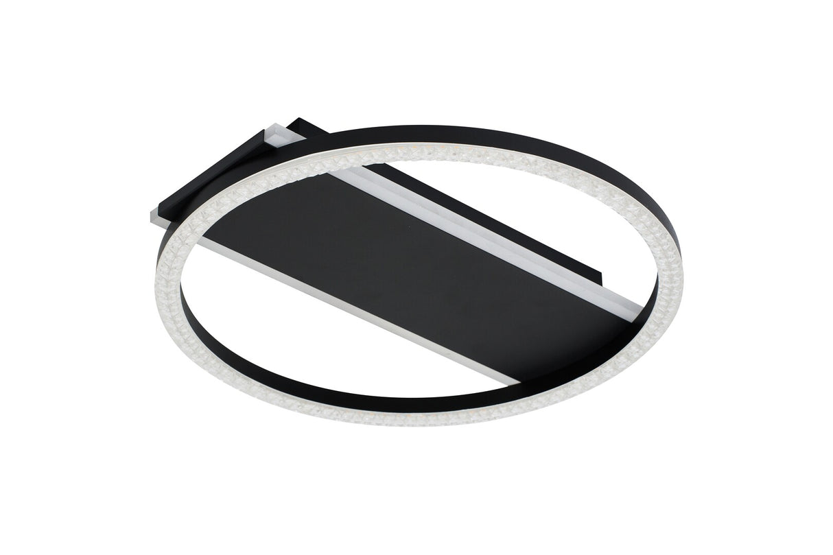 Plafoniera LED Kerstin, negru, 24W, 1680lm, 3000K, IP20, Rabalux, 71369