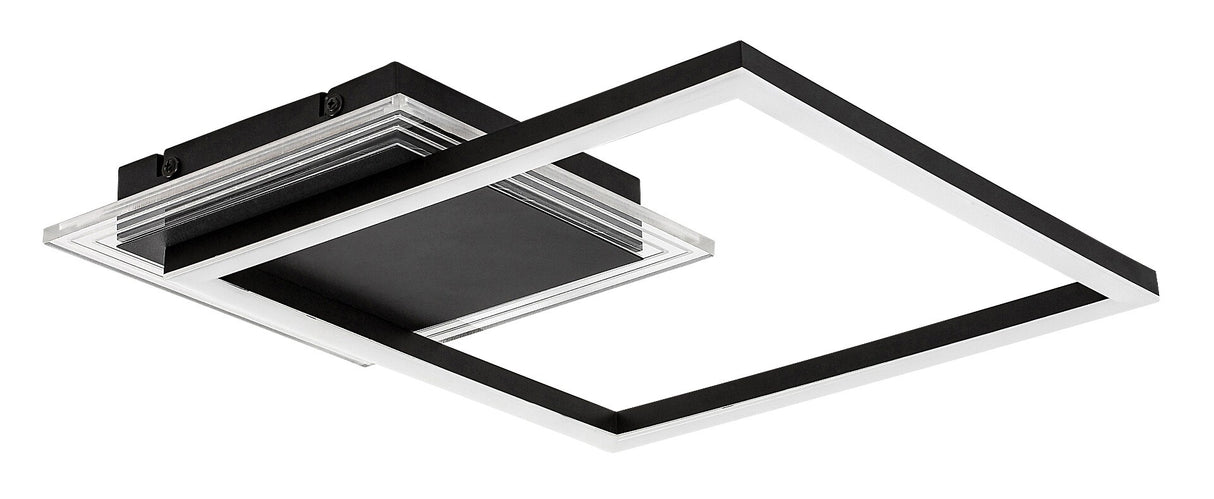 Plafoniera LED Ottavia, negru, 24W, 2000lm, 3000K, IP20, Rabalux, 71370