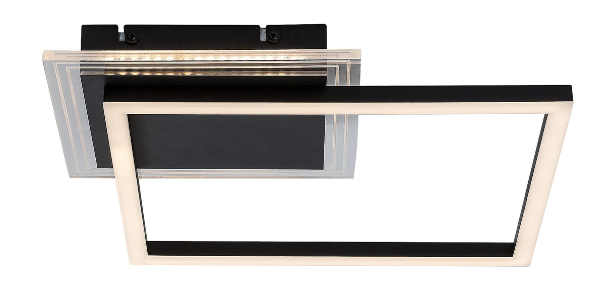 Plafoniera LED Ottavia, negru, 24W, 2000lm, 3000K, IP20, Rabalux, 71370
