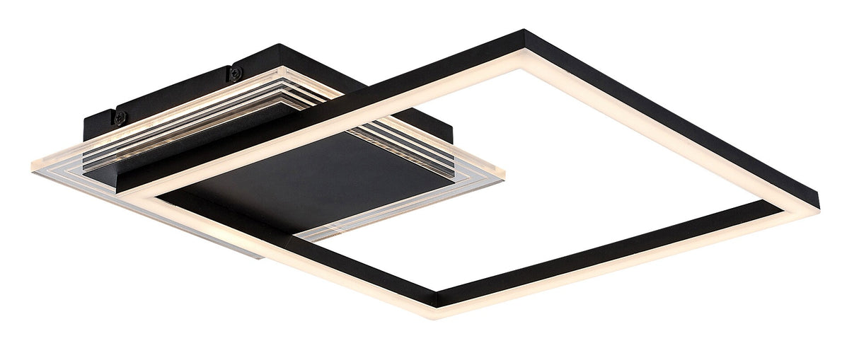 Plafoniera LED Ottavia, negru, 24W, 2000lm, 3000K, IP20, Rabalux, 71370