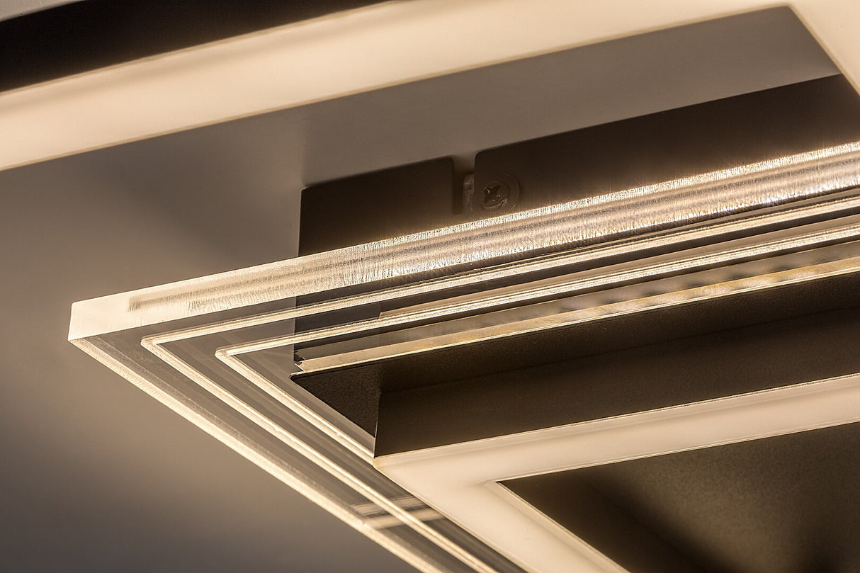 Plafoniera LED Ottavia, negru, 28W, 2300lm, 3000K, IP20, Rabalux, 71372