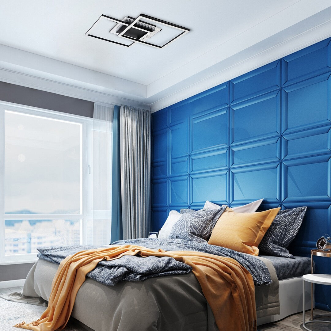 Plafoniera LED Ottavia, negru, 28W, 2300lm, 3000K, IP20, Rabalux, 71372