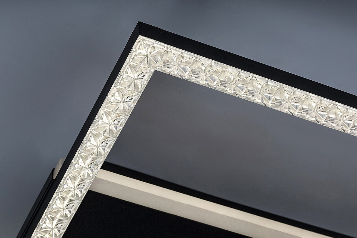 Plafoniera LED Donya, negru, 24W, 1600lm, 4000K, IP20, Rabalux, 71373