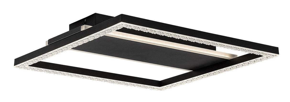 Plafoniera LED Donya, negru, 24W, 1600lm, 4000K, IP20, Rabalux, 71373