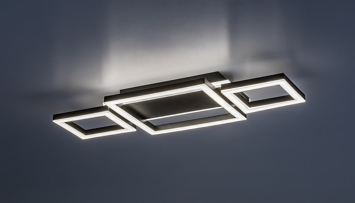 Plafoniera LED Donya, negru, 24W, 1500lm, 4000K, IP20, Rabalux, 71374