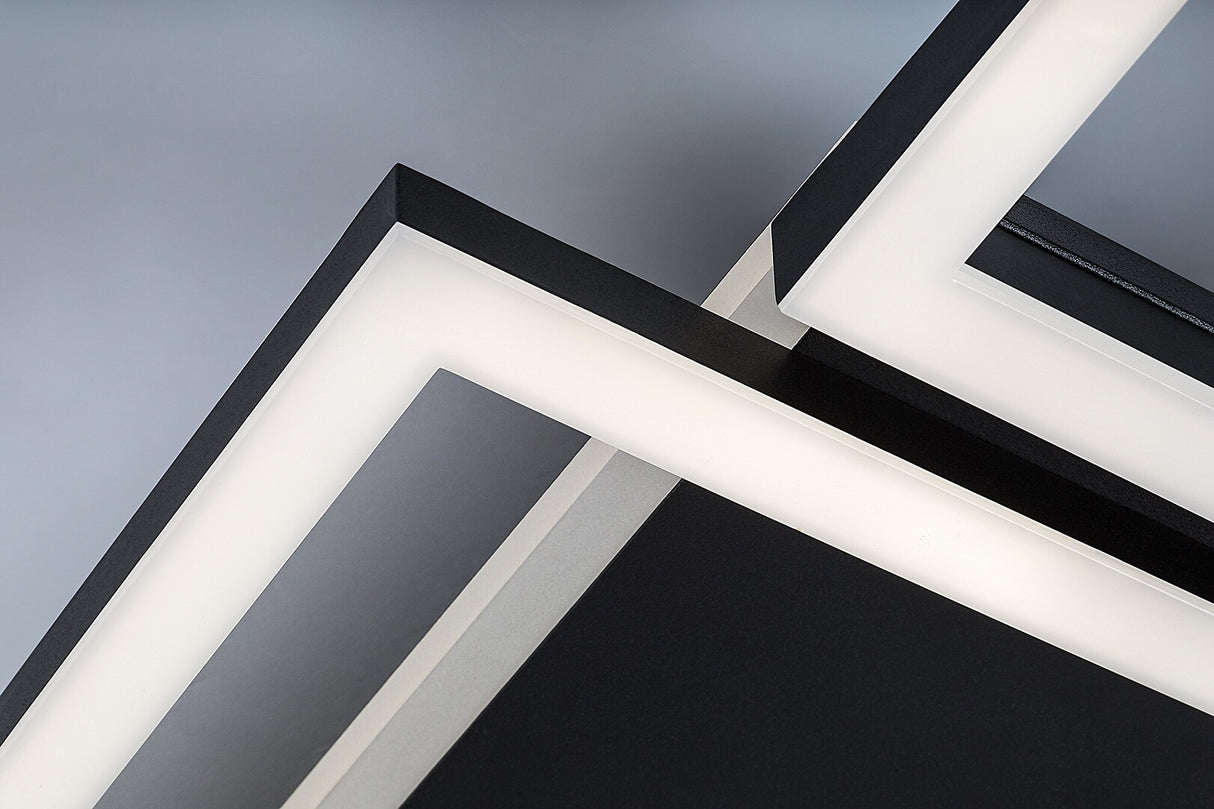 Plafoniera LED Donya, negru, 24W, 1500lm, 4000K, IP20, Rabalux, 71374