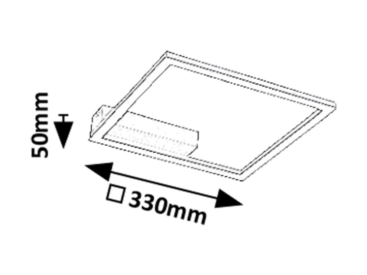 Plafoniera LED Heleth, negru, 24W, 2060lm, 3000K, IP20, Rabalux, 71375