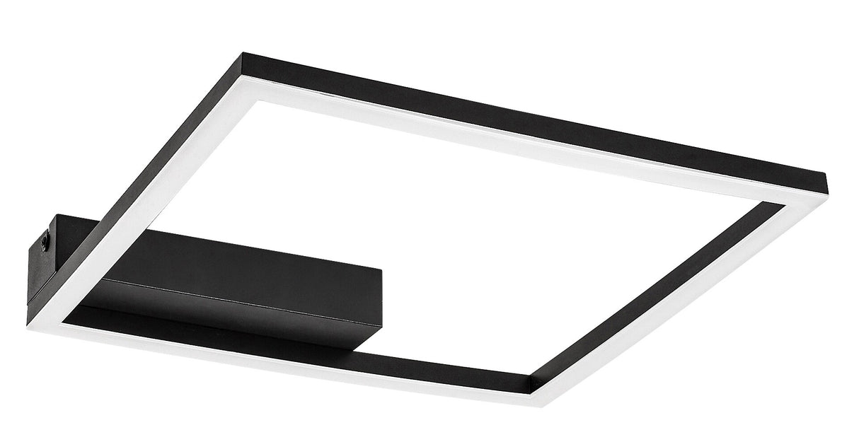 Plafoniera LED Heleth, negru, 24W, 2060lm, 3000K, IP20, Rabalux, 71375