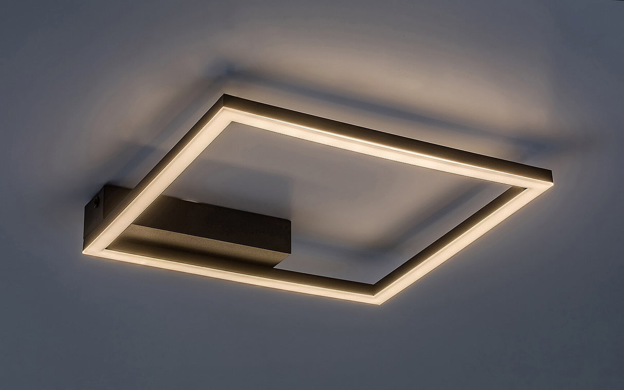 Plafoniera LED Heleth, negru, 24W, 2060lm, 3000K, IP20, Rabalux, 71375