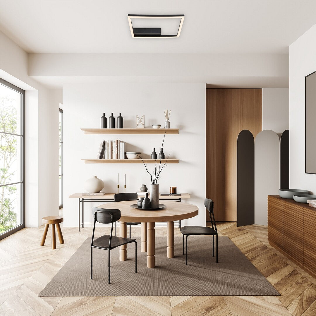 Plafoniera LED Heleth, negru, 24W, 2060lm, 3000K, IP20, Rabalux, 71375