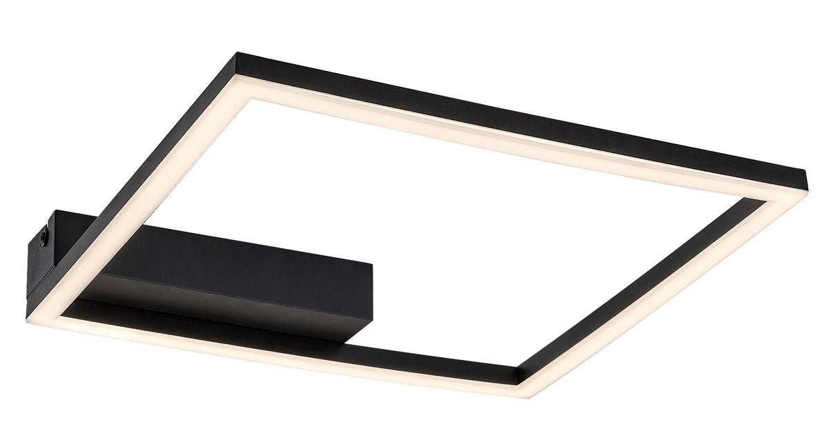 Plafoniera LED Heleth, negru, 24W, 2060lm, 3000K, IP20, Rabalux, 71375