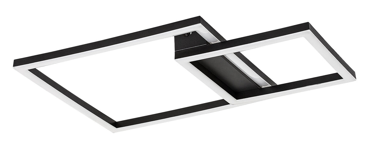 Plafoniera LED Heleth, negru, 24W, 1530lm, 3000K, IP20, Rabalux, 71376