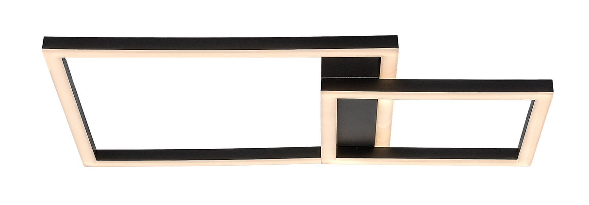 Plafoniera LED Heleth, negru, 24W, 1530lm, 3000K, IP20, Rabalux, 71376