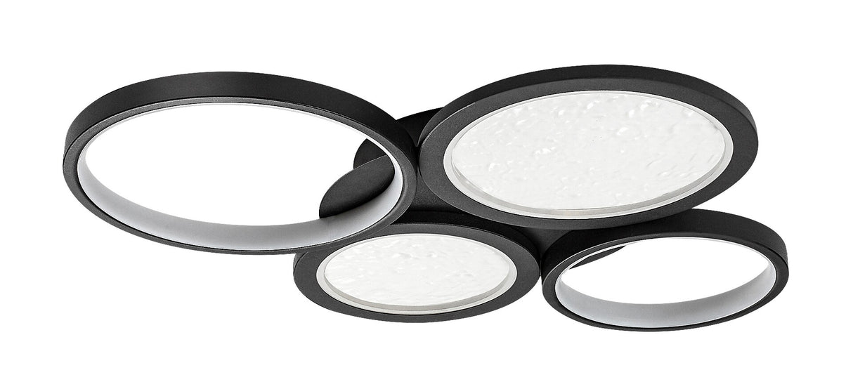 Plafoniera LED Aranis, negru, 40W, 2300lm, 3000-6500K, IP20, Rabalux, 71378