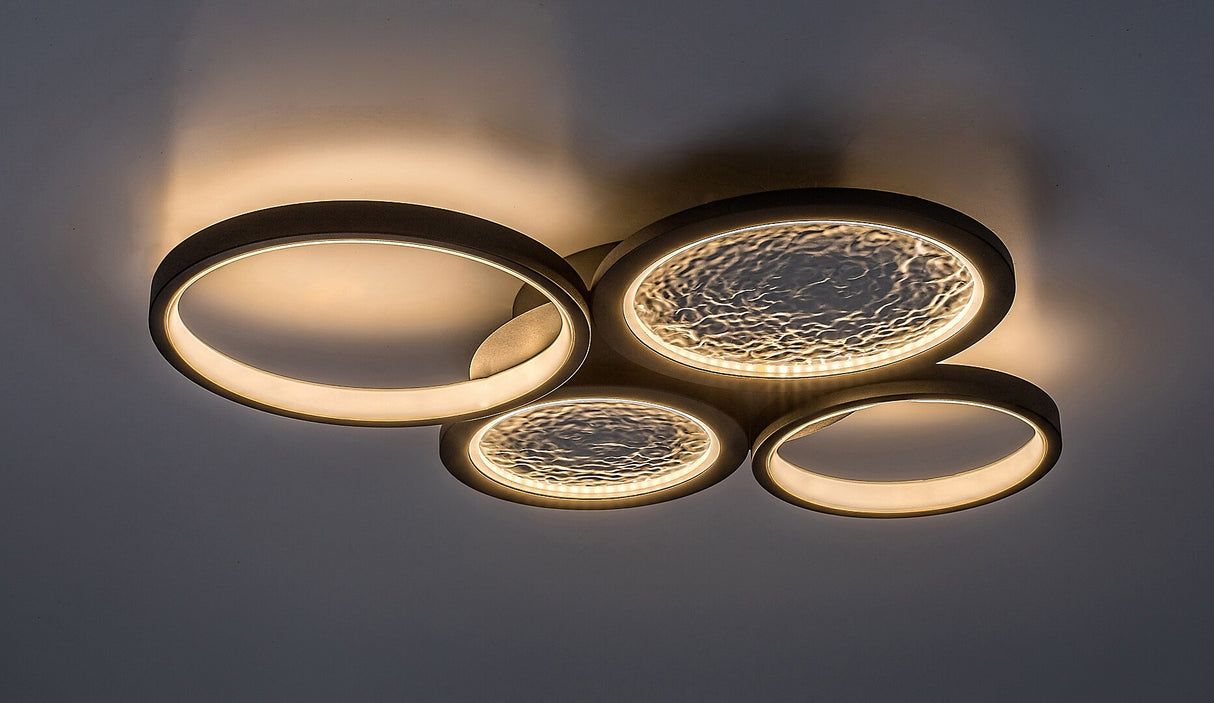 Plafoniera LED Aranis, negru, 40W, 2300lm, 3000-6500K, IP20, Rabalux, 71378