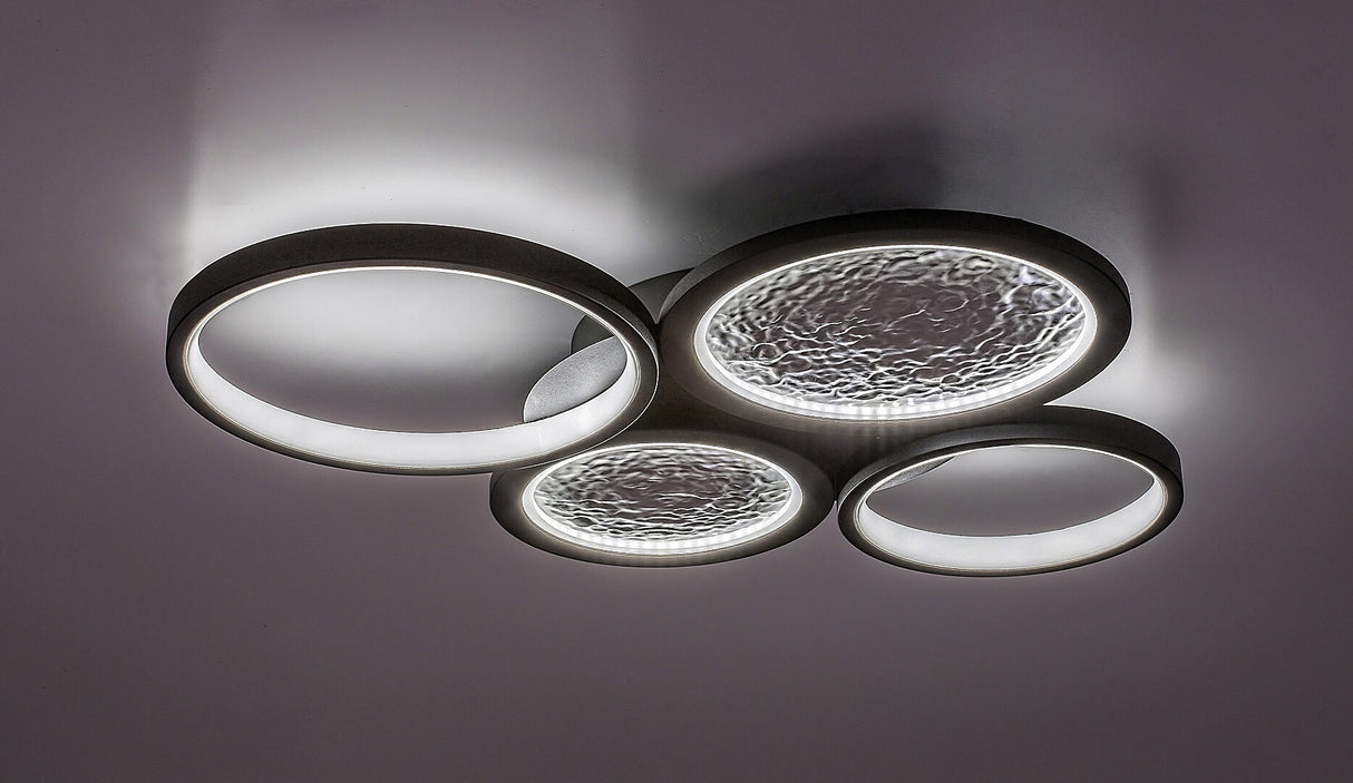 Plafoniera LED Aranis, negru, 40W, 2300lm, 3000-6500K, IP20, Rabalux, 71378