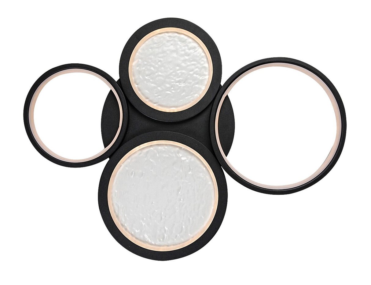 Plafoniera LED Aranis, negru, 40W, 2300lm, 3000-6500K, IP20, Rabalux, 71378