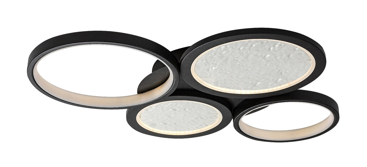 Plafoniera LED Aranis, negru, 40W, 2300lm, 3000-6500K, IP20, Rabalux, 71378