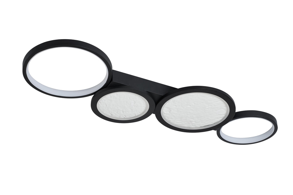 Plafoniera LED Aranis, negru, 40W, 2300lm, 3000-6500K, IP20, Rabalux, 71379
