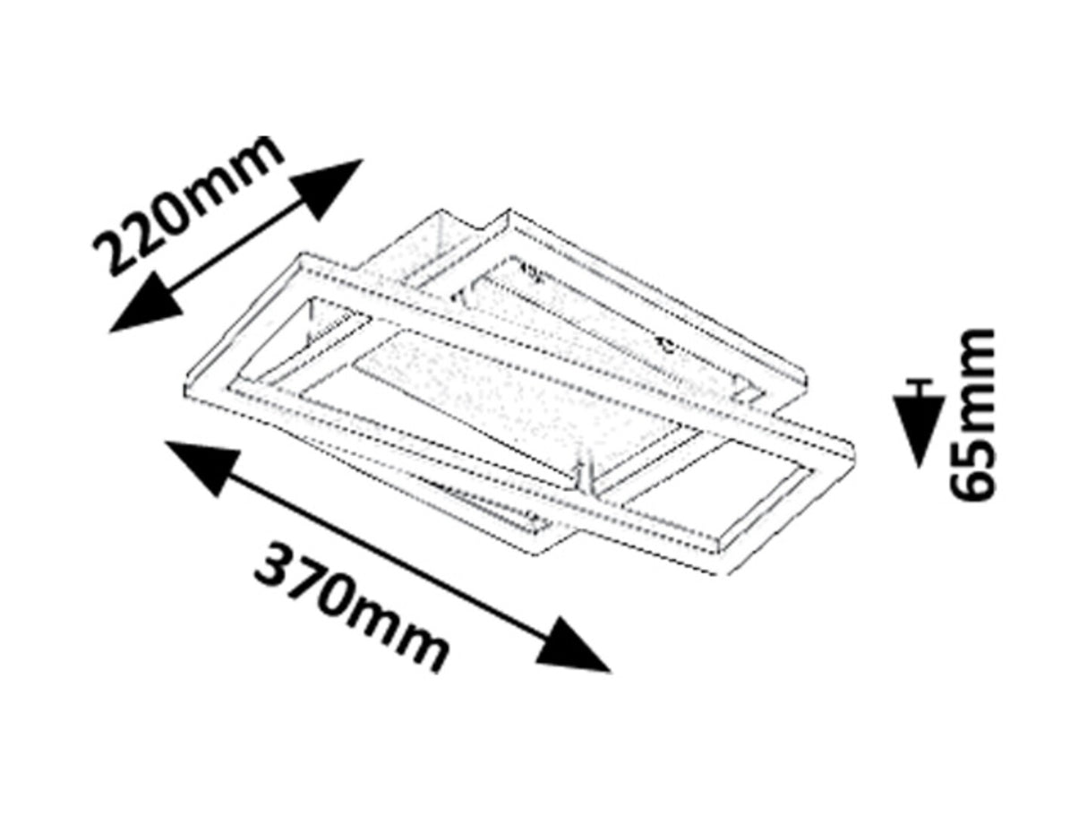 Plafoniera LED Ellinor, crom, 24W, 2300lm, 3000K, IP20, Rabalux, 71380