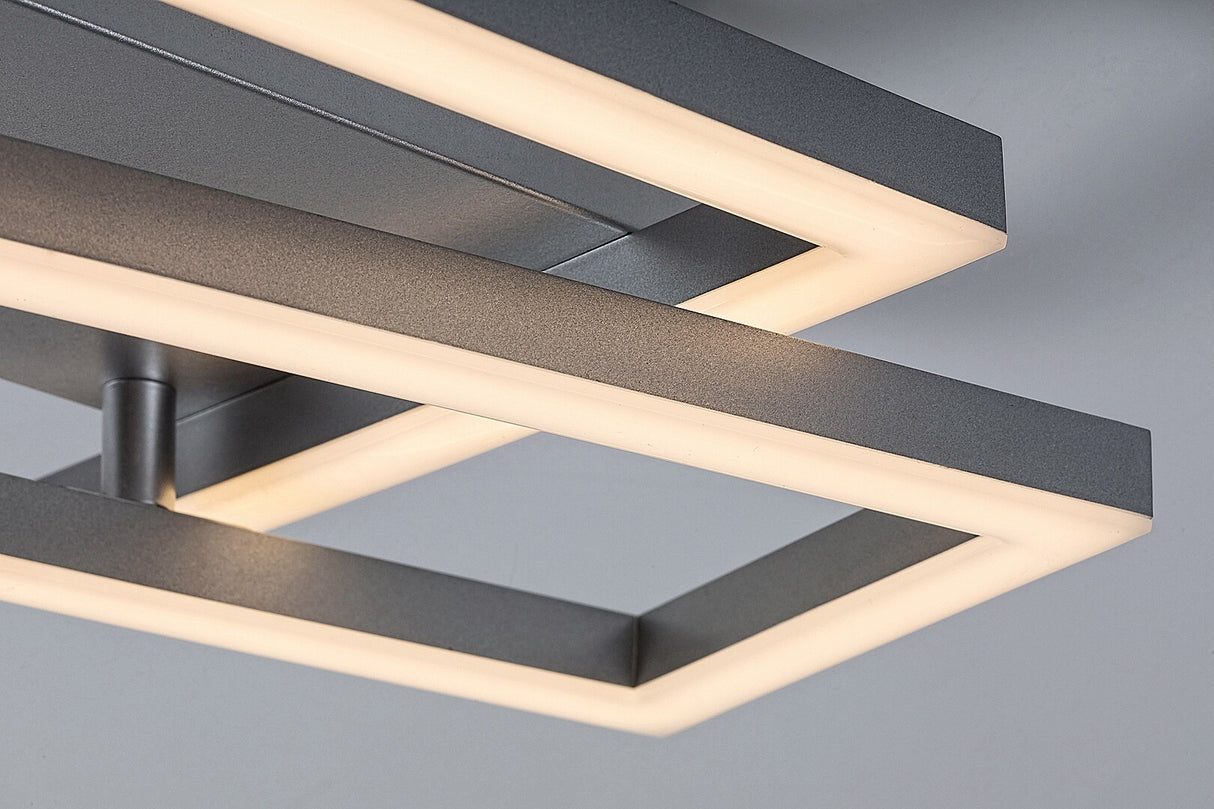 Plafoniera LED Ellinor, crom, 24W, 2300lm, 3000K, IP20, Rabalux, 71380