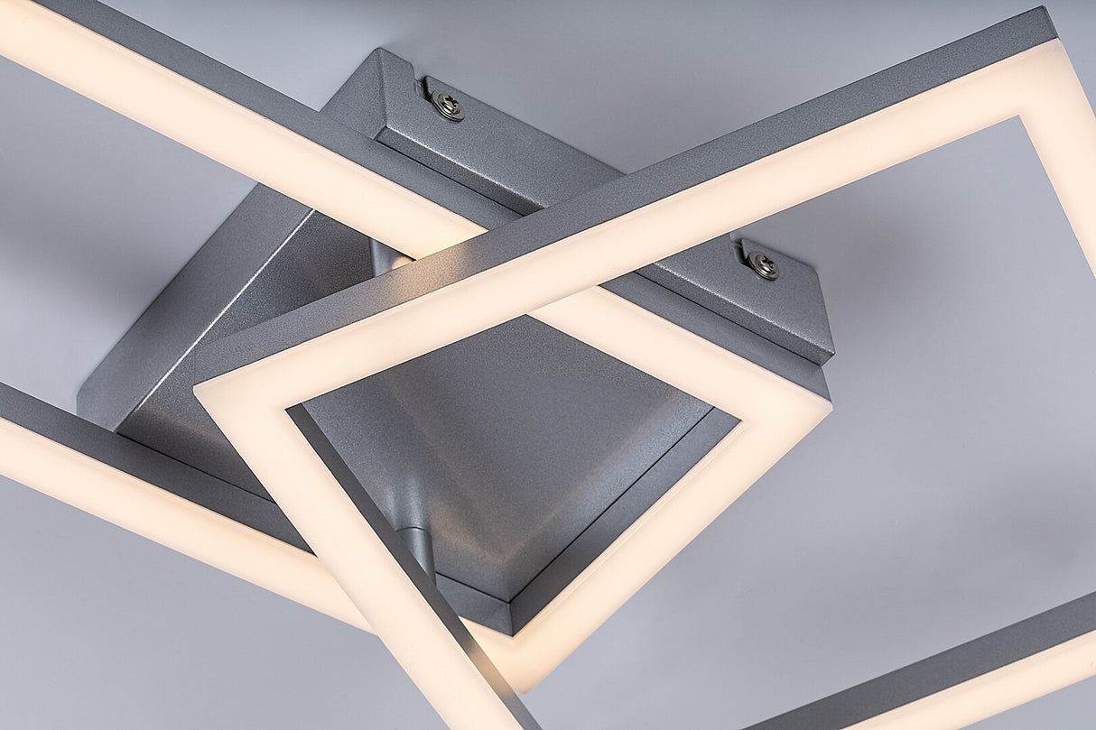 Plafoniera LED Ellinor, crom, 24W, 2020lm, 3000K, IP20, Rabalux, 71381