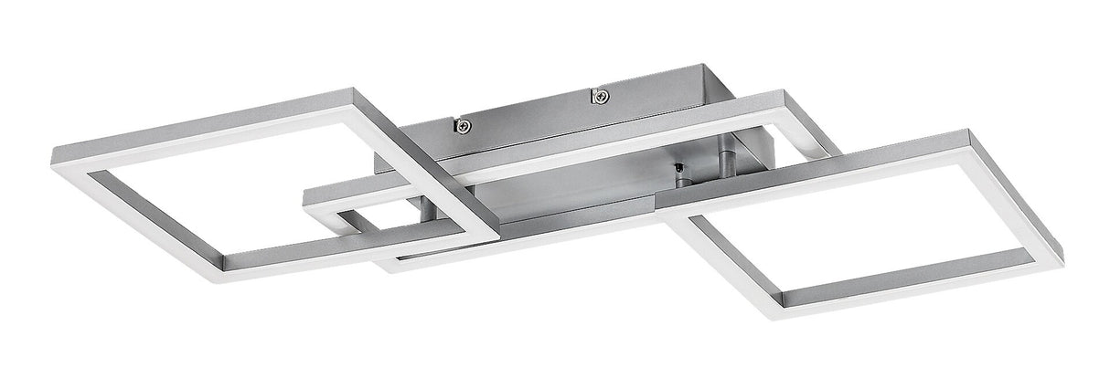 Plafoniera LED Ellinor, crom, 40W, 3700lm, 3000-6500K, IP20, Rabalux, 71382